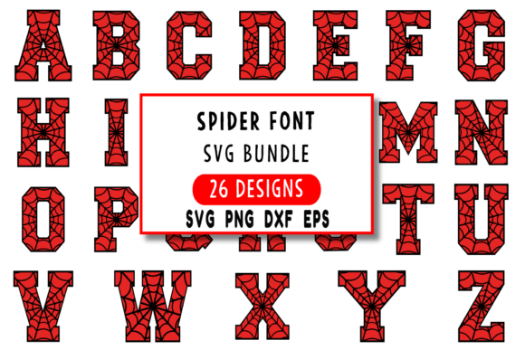 Download Spider Web Letters - Premium Resources